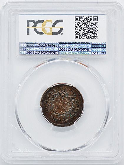 Picture of 1793 LIBERTY CAP 1/2, TYPE 1 FACING LEFT AU55 Brown