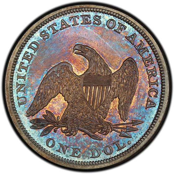 Picture of 1856 LIBERTY SEATED S$1, NO MOTTO PR65 
