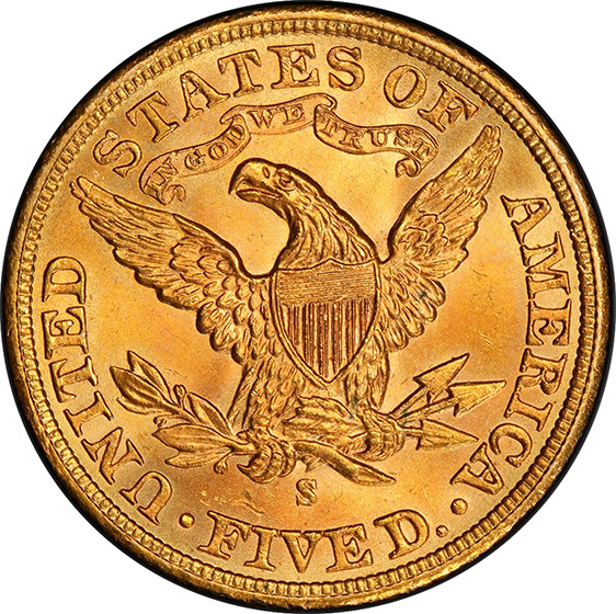Picture of 1903-S LIBERTY $5 MS67 