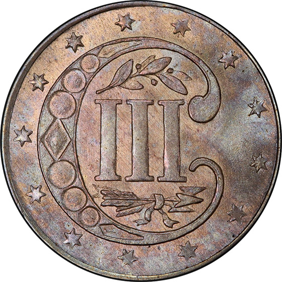 Picture of 1855 SILVER 3CS MS66 