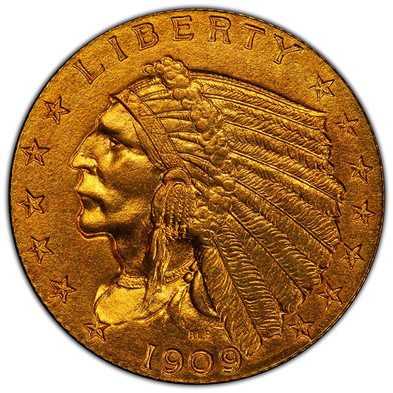 Picture of 1909 INDIAN $2.5 PR64 