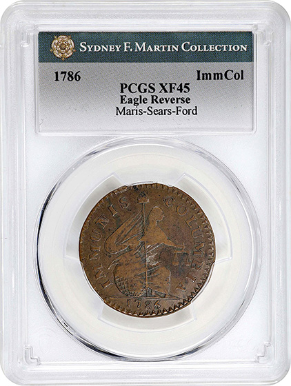 Picture of 1786 COP PAT, EAGLE REV IMMCOL XF45 Brown