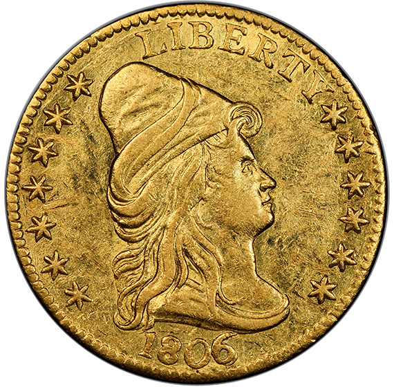 1806/5 DRAPED BUST $2.5