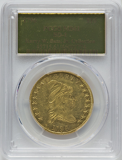 Picture of 1796 DRAPED BUST $10 MS61 