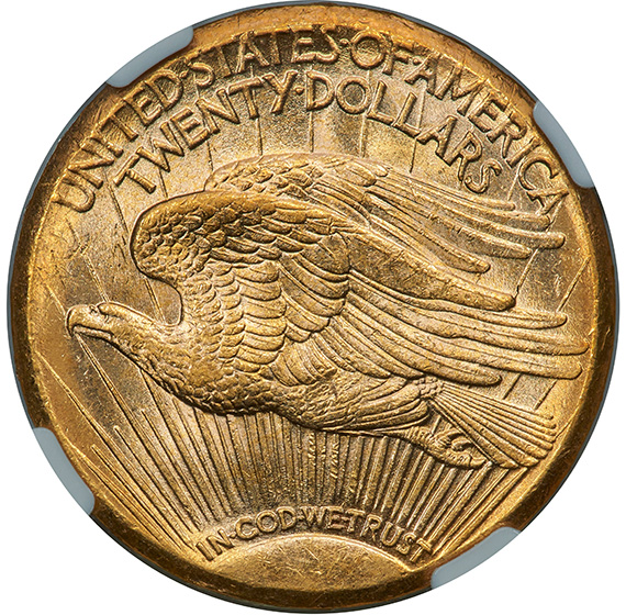 Picture of 1927-S ST. GAUDENS $20 MS63 