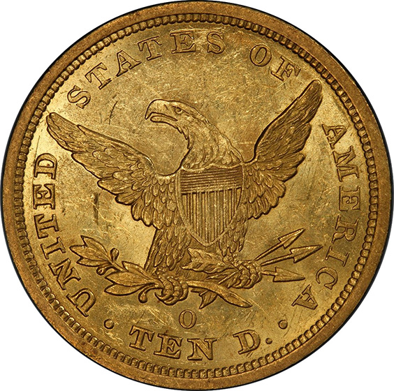 Picture of 1843-O LIBERTY HEAD $10 MS60 