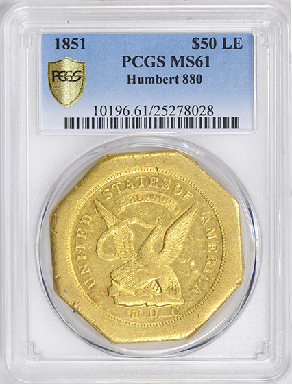 Picture of 1851 880 HUMBERT $50 LE MS61 