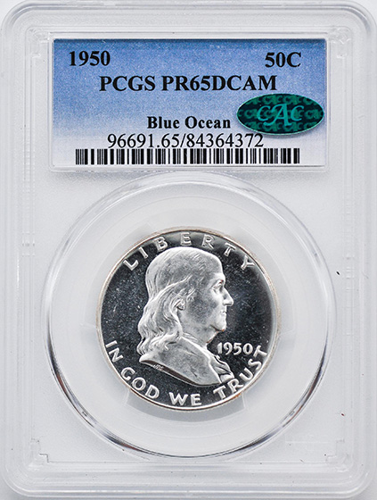 Picture of 1950 FRANKLIN 50C PR65 Deep Cameo
