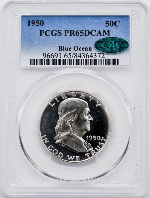 Picture of 1950 FRANKLIN 50C PR65 Deep Cameo