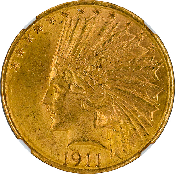 Picture of 1911-D INDIAN $10 MS64 