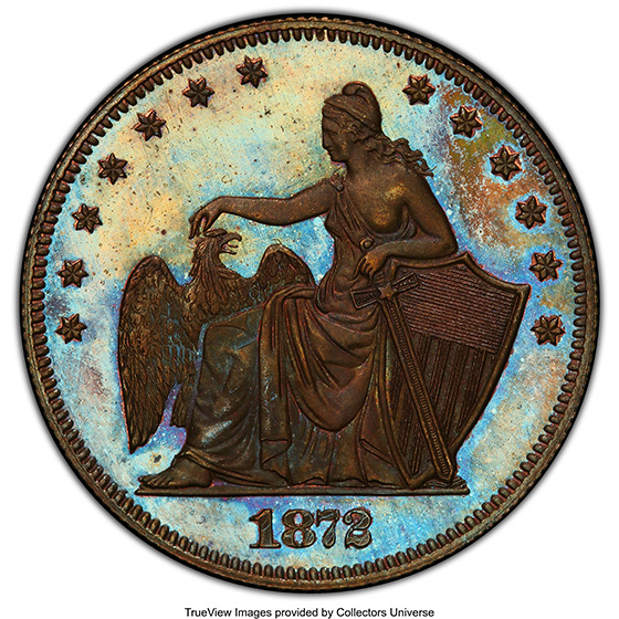 Picture of 1872 50C J-1201 PR67 Brown