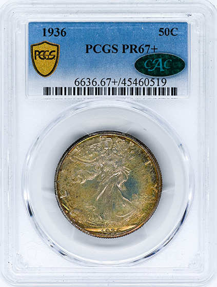 Picture of 1936 WALKING LIBERTY 50C PR67+ 