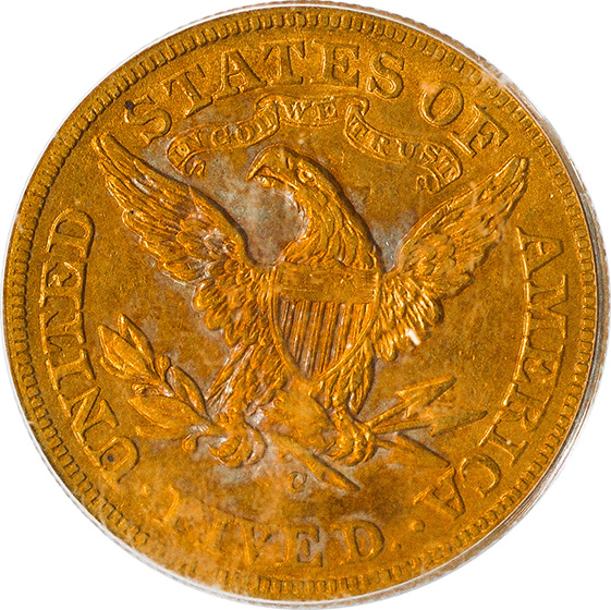 Picture of 1871-CC LIBERTY $5 AU55 