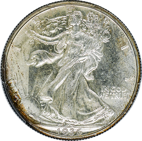 Picture of 1936 WALKING LIBERTY 50C PR67+ 