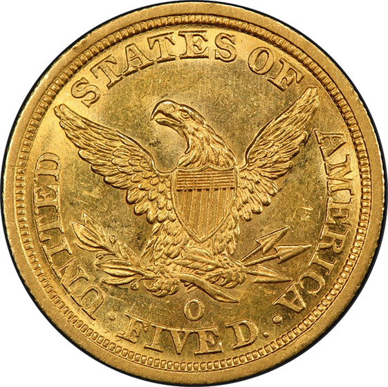 Picture of 1844-O LIBERTY $5 MS63+ 