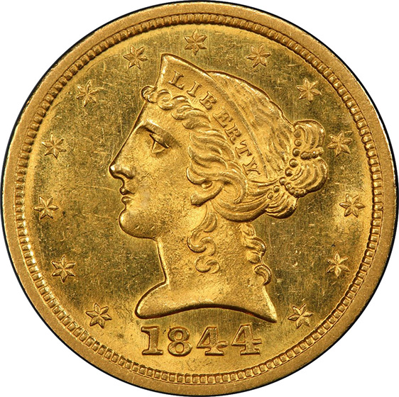 Picture of 1844-O LIBERTY $5 MS63+ 
