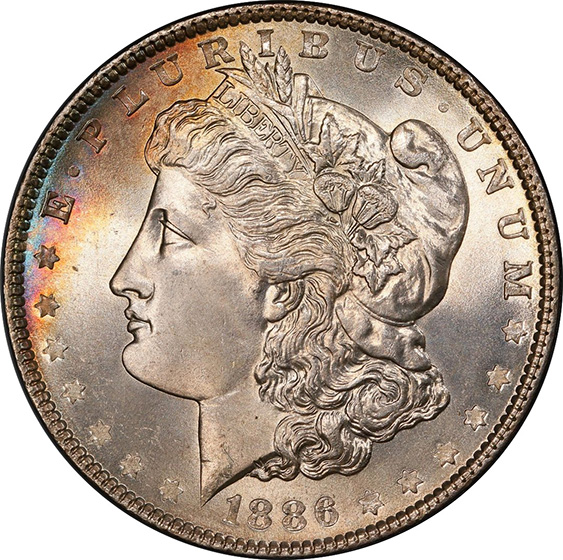 Picture of 1886 MORGAN S$1 MS68 