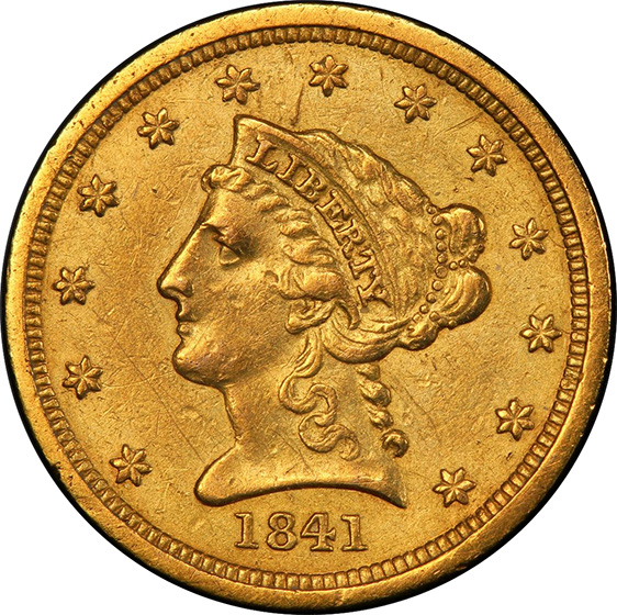 1841 LIBERTY HEAD $2.5