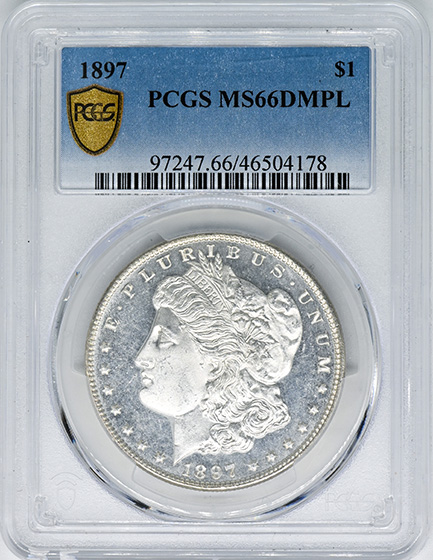 Picture of 1897 MORGAN S$1 MS66 DMPL