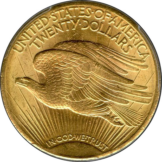 Picture of 1927-S ST. GAUDENS $20 MS63 