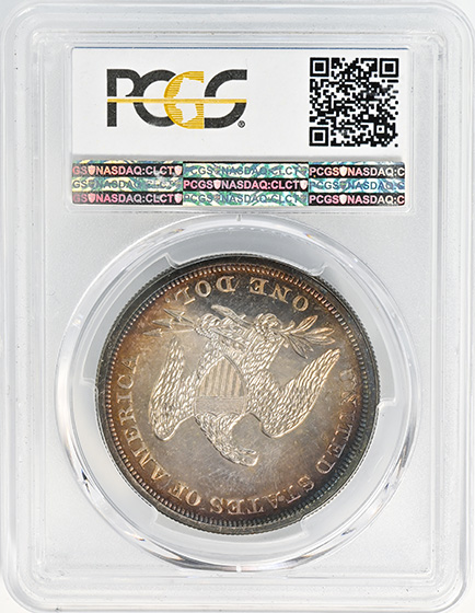 Picture of 1861 LIBERTY SEATED S$1, NO MOTTO PR65 Cameo