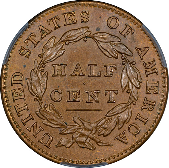 Picture of 1832 CLASSIC HEAD 1/2C PR65 Brown