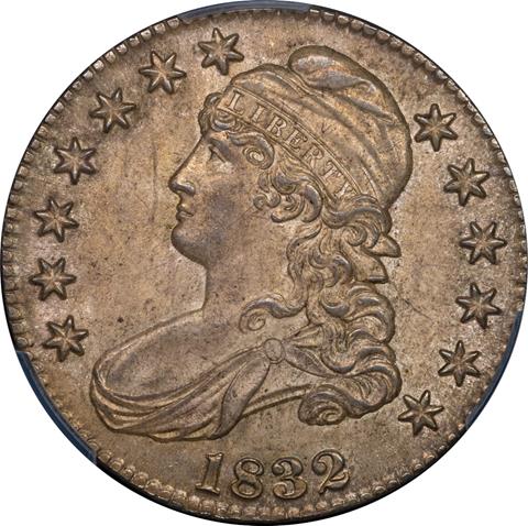 Picture of 1832 CAPPED BUST 50C, SMALL LETTERS MS64 