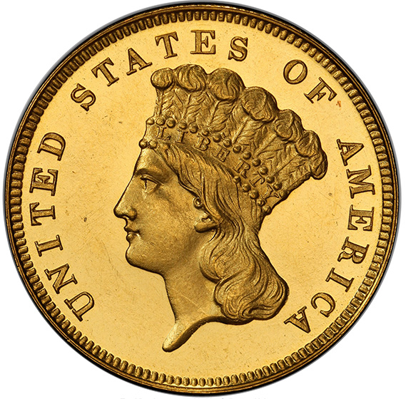 1854 Indian Princess Head Gold $3 Three Dollar Piece - Early Gold Coins  Coin Value Prices, Photos & Info