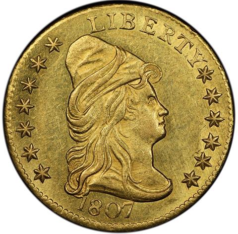 1807 DRAPED BUST $2.5
