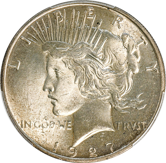 Picture of 1927-D PEACE $1 MS66 