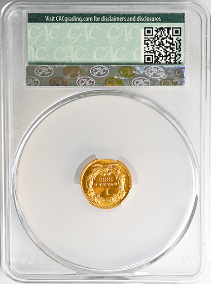 Picture of 1885 GOLD G$1, TYPE 3 PR66+ Cameo