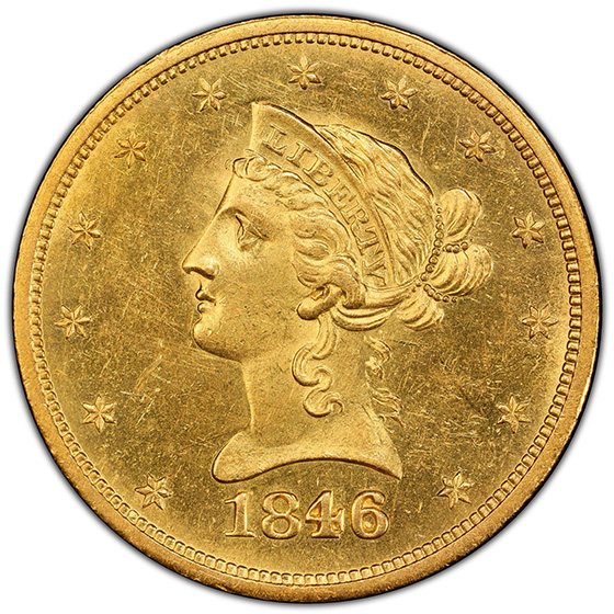 Picture of 1846/'5'-O LIBERTY HEAD $10 MS61 