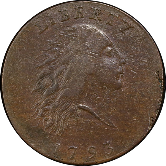 Picture of 1793 CHAIN 1C, AMERI. AU50 