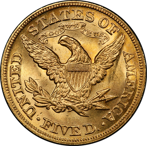 Picture of 1878 LIBERTY $5 MS65 