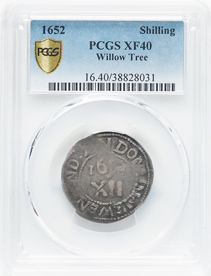 Picture of 1652 WILLOW TREE SHILLING XF40 