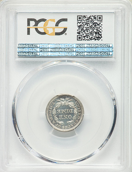 Picture of 1855 LIBERTY SEATED 10C, ARROWS PR64 Cameo