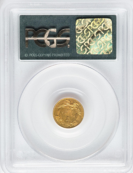 Picture of 1855-D GOLD G$1, TYPE 2 AU50 