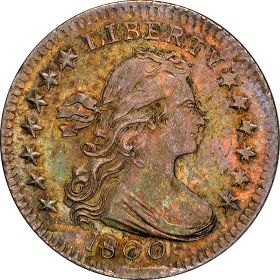 Picture of 1800 DRAPED BUST H10C MS62 