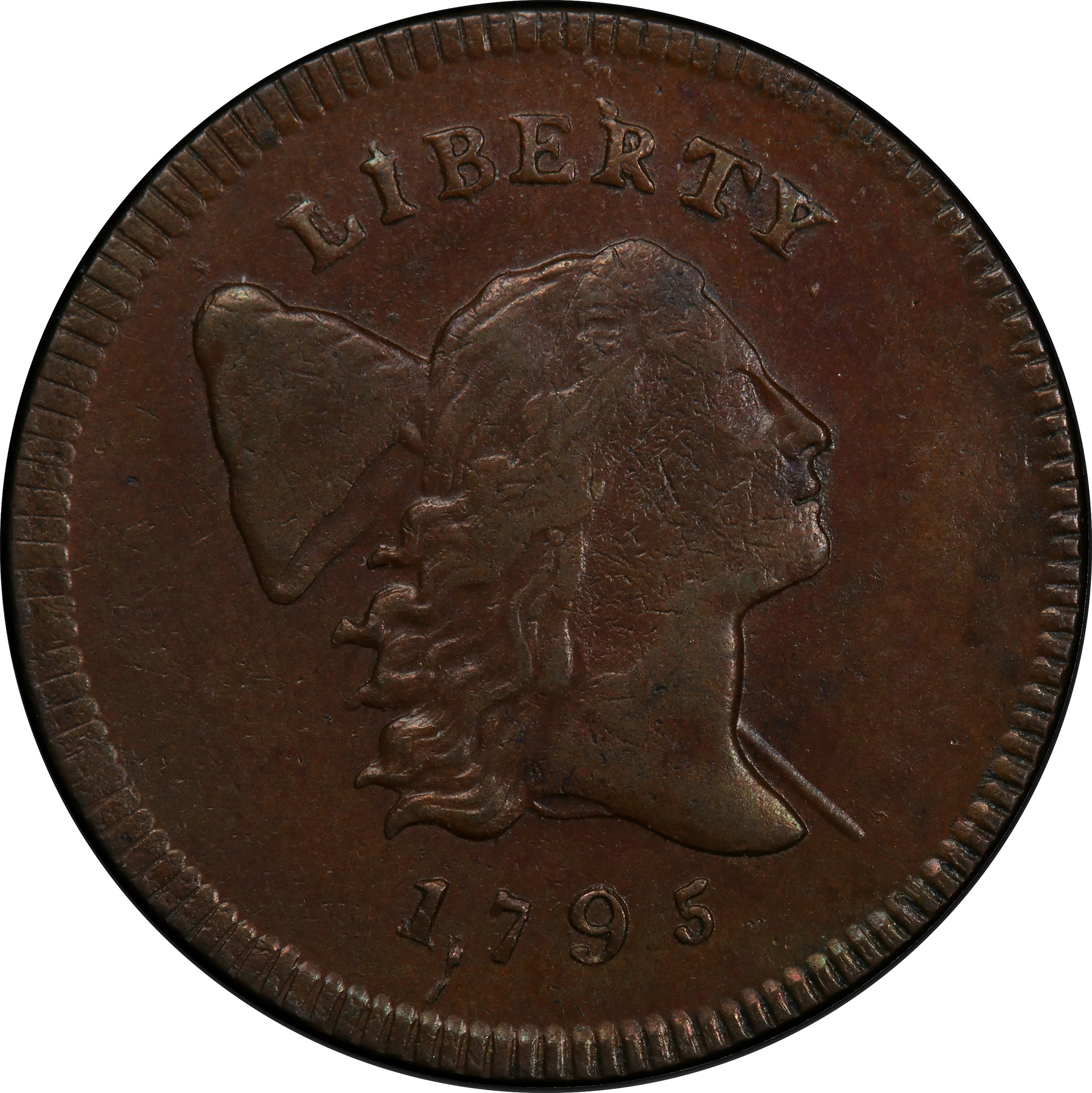 1795 LIBERTY CAP 1/2, PE PUNCTUATED DATE