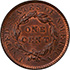 Picture of 1835 CORONET HEAD 1C, SMALL 8, STARS MS65+ Red Brown