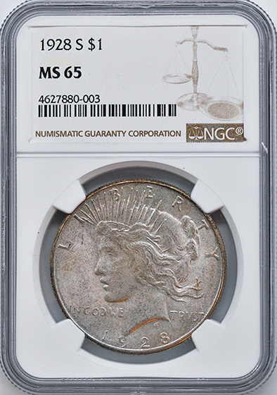 Picture of 1928-S PEACE $1 MS65 