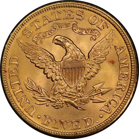 Picture of 1905 LIBERTY $5 MS68 