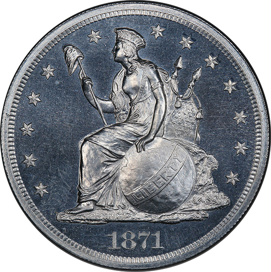 Picture of 1871 LONGACRE $1 J-1143 PR66 Cameo