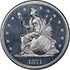 Picture of 1871 LONGACRE $1 J-1143 PR66 Cameo
