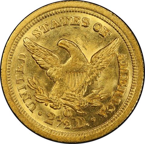 Picture of 1846-O LIBERTY HEAD $2.5 MS63 