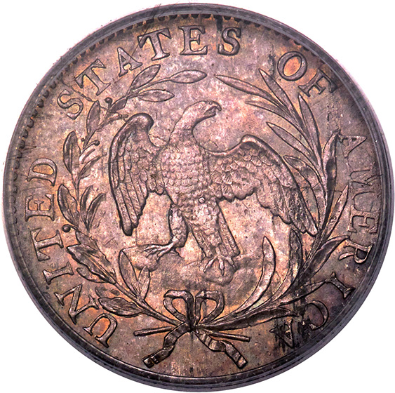 Picture of 1796 DRAPED BUST 10C, SMALL EAGLE MS64 