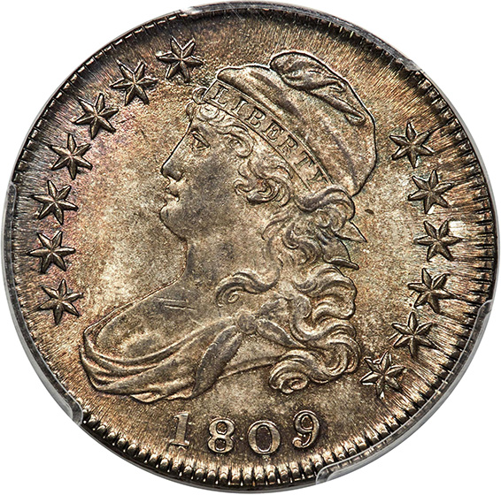 Picture of 1809 CAPPED BUST 50C MS65+ 
