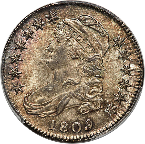 Picture of 1809 CAPPED BUST 50C MS65+ 