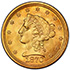 Picture of 1870-S LIBERTY HEAD $2.5 MS63+ 