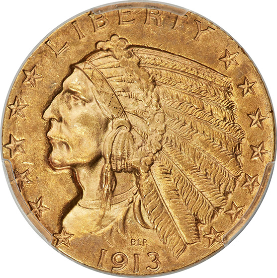 Picture of 1913-S INDIAN HEAD $5 MS64 